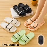 EVA Women's Casual Slippers in black, white, orange, and green for effortless everyday comfort.